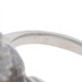 White Gold Akoya Pearl & Diamond Bypass Ring - 14k 0.32ctw Wave Swirl White Gold Akoya Pearl & Diamond Bypass Ring - 14k 0.32ctw Wave Swirl