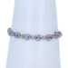 White Gold Tanzanite Diamond Halo Link Bracelet 7 1/2" - 14k Oval 9.66ctw White Gold Tanzanite Diamond Halo Link Bracelet 7 1/2" - 14k Oval 9.66ctw