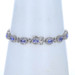 White Gold Tanzanite Diamond Halo Link Bracelet 7 1/2" - 14k Oval 9.66ctw White Gold Tanzanite Diamond Halo Link Bracelet 7 1/2" - 14k Oval 9.66ctw