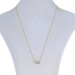 Yellow Gold Diamond Bar Necklace 17 3/4" - 10k Rnd & Baguette .37ctw Channel Yellow Gold Diamond Bar Necklace 17 3/4" - 10k Rnd & Baguette .37ctw Channel