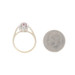 Yellow Gold Ruby Diamond Halo Ring - 14k Round .60ctw Floral Yellow Gold Ruby Diamond Halo Ring - 14k Round .60ctw Floral