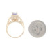 Yellow Gold Tanzanite Diamond Ring - 14k Oval 1.13ctw Yellow Gold Tanzanite Diamond Ring - 14k Oval 1.13ctw