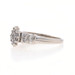 White Gold Diamond Cluster Engagement Ring - 10k Round & Baguette .50ctw White Gold Diamond Cluster Engagement Ring - 10k Round & Baguette .50ctw