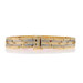 Yellow Gold Ruby Diamond Curved Bar Bracelet 7 1/4" - 14k Square 4.18ctw Stripes Yellow Gold Ruby Diamond Curved Bar Bracelet 7 1/4" - 14k Square 4.18ctw Stripes