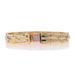 Yellow Gold Ruby Diamond Curved Bar Bracelet 7 1/4" - 14k Square 4.18ctw Stripes Yellow Gold Ruby Diamond Curved Bar Bracelet 7 1/4" - 14k Square 4.18ctw Stripes