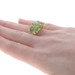 Bellarri Peridot Diamond Cluster Cocktail Ring Yellow Gold 18k SquarePie 6.84ctw Bellarri Peridot Diamond Cluster Cocktail Ring Yellow Gold 18k SquarePie 6.84ctw