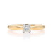 Yellow Gold Diamond Solitaire Engagement Ring - 14k Princess 0.25ct