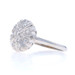 White Gold Diamond Vintage Cluster Cocktail Ring - 14k Round .25ctw Starburst White Gold Diamond Vintage Cluster Cocktail Ring - 14k Round .25ctw Starburst