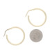 Milor Etched Hoop Earrings - Yellow Gold 14k Italy Pierced