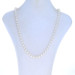 White Gold Cultured Pearl Knotted Strand Necklace 20 3/4" - 14k Heart Love