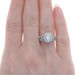 Neil Lane Diamond Halo Engagement Ring - White Gold 14k Oval 1.45ctw GIA Leaves Neil Lane Diamond Halo Engagement Ring - White Gold 14k Oval 1.45ctw GIA Leaves