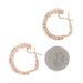 Roberto Coin Granada Diamond Half-Hoop Earrings Rose Gold 18k .50ctw Pierce/Clip Roberto Coin Granada Diamond Half-Hoop Earrings Rose Gold 18k .50ctw Pierce/Clip