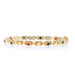 Yellow Gold Chalcedony Onyx Garnet Link Bracelet 7 1/4" -14k Round Cabochon XOXO Yellow Gold Chalcedony Onyx Garnet Link Bracelet 7 1/4" -14k Round Cabochon XOXO