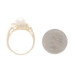 Yellow Gold Akoya Pearl & Diamond Bypass Ring - 14k .18ctw Yellow Gold Akoya Pearl & Diamond Bypass Ring - 14k .18ctw