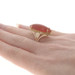Yellow Gold Carnelian Vintage Cocktail Solitaire Ring 18k Marquise Cabochon Rope Yellow Gold Carnelian Vintage Cocktail Solitaire Ring 18k Marquise Cabochon Rope