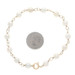 Yellow Gold Cultured Pearl Link Bracelet 7 3/4" - 14k