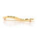 Yellow Gold Opal Wavy Line Brooch - 18k Inlay Pin Yellow Gold Opal Wavy Line Brooch - 18k Inlay Pin