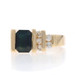 EFFY Sapphire & Diamond Ring - Yellow Gold 14k Emerald Cut 1.42ctw Asymmetrical EFFY Sapphire & Diamond Ring - Yellow Gold 14k Emerald Cut 1.42ctw Asymmetrical