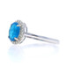 White Gold Apatite & Diamond Halo Ring - 10k Oval 2.10ctw White Gold Apatite & Diamond Halo Ring - 10k Oval 2.10ctw