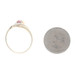 Yellow Gold Ruby Diamond Bypass Ring - 10k Oval .20ct Yellow Gold Ruby Diamond Bypass Ring - 10k Oval .20ct