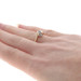 Yellow Gold Sapphire Diamond Bypass Ring - 14k Round .23ctw Yellow Gold Sapphire Diamond Bypass Ring - 14k Round .23ctw