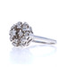 White Gold Diamond Cluster Cocktail Ring - 14k Round Brilliant .38ctw Snowflake White Gold Diamond Cluster Cocktail Ring - 14k Round Brilliant .38ctw Snowflake