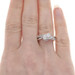 Ever Us Diamond Bypass Engagement Ring - White Gold 14k Round 1.00ctw Two-Stone Ever Us Diamond Bypass Engagement Ring - White Gold 14k Round 1.00ctw Two-Stone