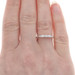 Jabel Diamond Art Deco Three-Stone Wedding Band - White Gold 18k Vintage Ring Jabel Diamond Art Deco Three-Stone Wedding Band - White Gold 18k Vintage Ring