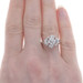 White Gold Diamond Cluster Cocktail Ring - 14k Round Brilliant .50ctw Floral White Gold Diamond Cluster Cocktail Ring - 14k Round Brilliant .50ctw Floral