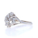 White Gold Diamond Cluster Cocktail Ring - 14k Round Brilliant .50ctw Floral White Gold Diamond Cluster Cocktail Ring - 14k Round Brilliant .50ctw Floral