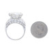 White Gold Diamond Ring - 14k Round Brilliant 10.31ctw