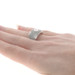 Le Vian Alexandrite Diamond Cluster Band - White Gold 14k 1.32ctw Flowers Ring Le Vian Alexandrite Diamond Cluster Band - White Gold 14k 1.32ctw Flowers Ring