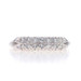 White Gold Diamond Art Deco Wedding Band - 14k Single Cut .18ctw
