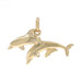 Yellow Gold Jumping Dolphins Pendant - 14k Ocean Life Beach Sea Bahamas