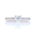 White Gold Diamond Solitaire Engagement Ring - 18k Round Brilliant .38ct
