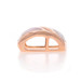 Rose Gold Pink Mother of Pearl & Diamond Slide Pendant - 14k .15ctw