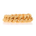 Yellow Gold Fancy Curb Chain Bracelet 8 1/4" - 18k Ribbed Yellow Gold Fancy Curb Chain Bracelet 8 1/4" - 18k Ribbed
