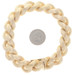 Yellow Gold Fancy Curb Chain Bracelet 8 1/4" - 18k Ribbed Yellow Gold Fancy Curb Chain Bracelet 8 1/4" - 18k Ribbed