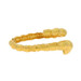 Yellow Gold Bamboo Bypass Bangle Bracelet 6 1/4" - 18k Botanical Wrap Yellow Gold Bamboo Bypass Bangle Bracelet 6 1/4" - 18k Botanical Wrap