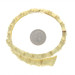 Yellow Gold Bamboo Bypass Bangle Bracelet 6 1/4" - 18k Botanical Wrap Yellow Gold Bamboo Bypass Bangle Bracelet 6 1/4" - 18k Botanical Wrap