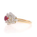 Yellow Gold Ruby Diamond Ring - 14k Round .89ctw Yellow Gold Ruby Diamond Ring - 14k Round .89ctw