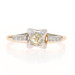Yellow Gold Diamond Art Deco Engagement Ring - 14k Rose .21ctw Vintage MIlgrain Yellow Gold Diamond Art Deco Engagement Ring - 14k Rose .21ctw Vintage MIlgrain