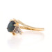 Yellow Gold Sapphire Diamond Bypass Ring - 14k Oval 1.12ctw Yellow Gold Sapphire Diamond Bypass Ring - 14k Oval 1.12ctw