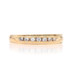 Yellow Gold Diamond Wedding Band - 14k Round .16ctw Milgrain Channel Set Ring Yellow Gold Diamond Wedding Band - 14k Round .16ctw Milgrain Channel Set Ring