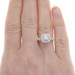 Neil Lane Diamond Double Halo Engagement Ring - White Gold 14k Princess 1.00ctw