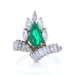 Platinum Emerald & Diamond Ring - Pear Cut 2.84ctw Platinum Emerald & Diamond Ring - Pear Cut 2.84ctw