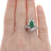 Platinum Emerald & Diamond Ring - Pear Cut 2.84ctw Platinum Emerald & Diamond Ring - Pear Cut 2.84ctw