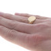 Yellow Gold East-West Oval Signet Men's Ring - 10k Engravable Yellow Gold East-West Oval Signet Men's Ring - 10k Engravable