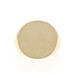 Yellow Gold Round Signet Men's Ring - 10k Engravable Yellow Gold Round Signet Men's Ring - 10k Engravable