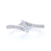 Ever Us Diamond Bypass Engagement Ring - White Gold 14k Round 1/2ctw Two-Stone Ever Us Diamond Bypass Engagement Ring - White Gold 14k Round 1/2ctw Two-Stone